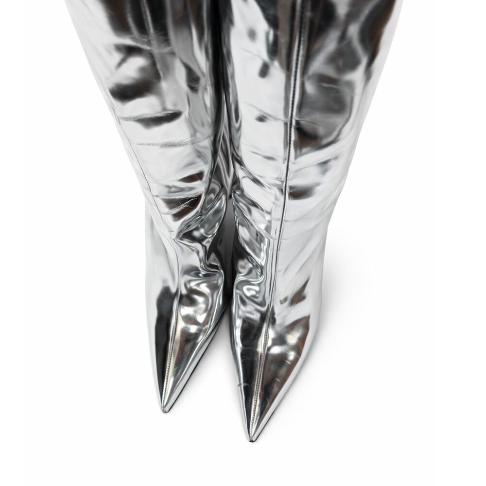 Simon Miller Verner Metallic Hourglass Heel Boots - Picture 3 of 14